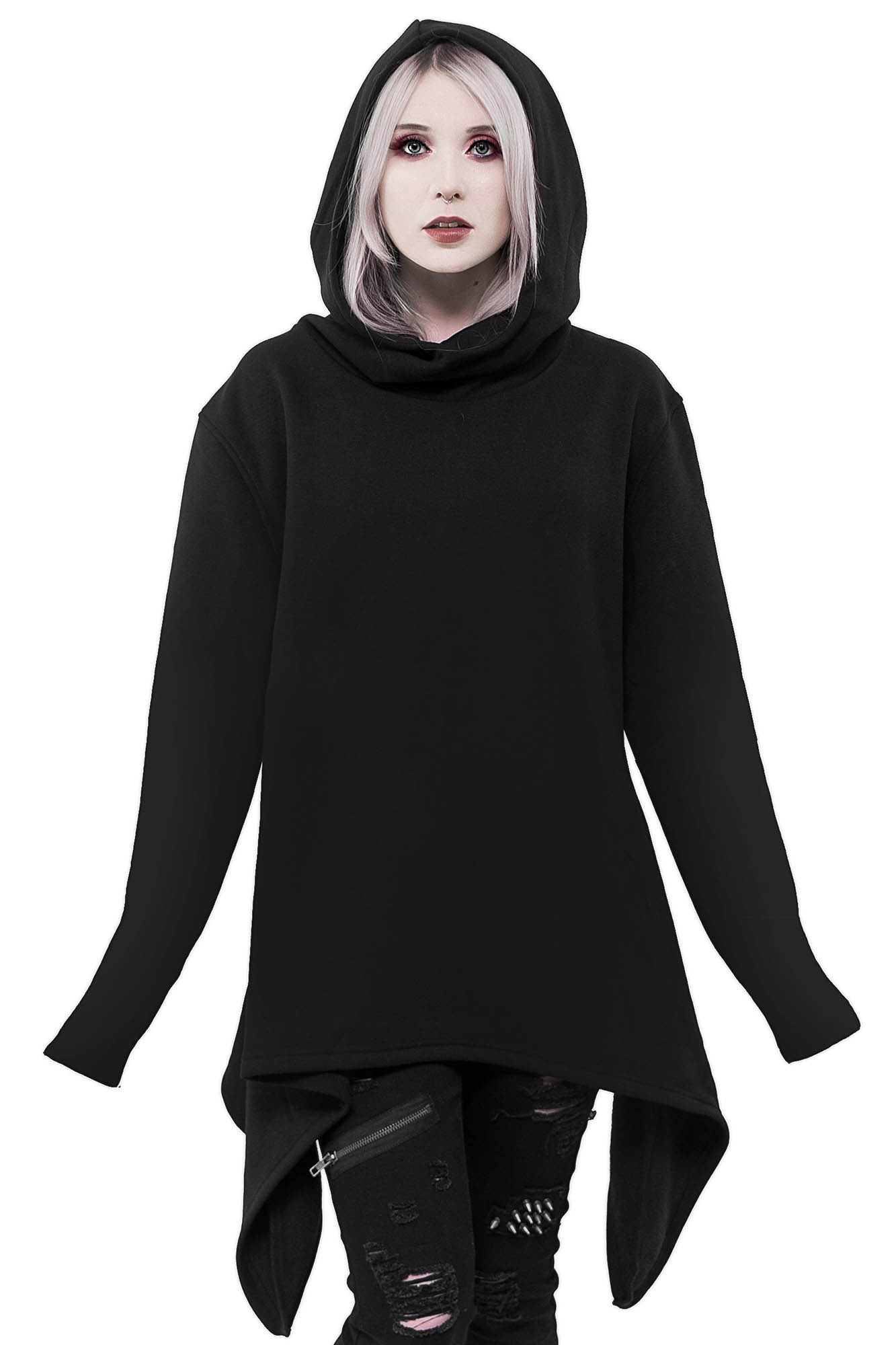 Cowl hoodie sale